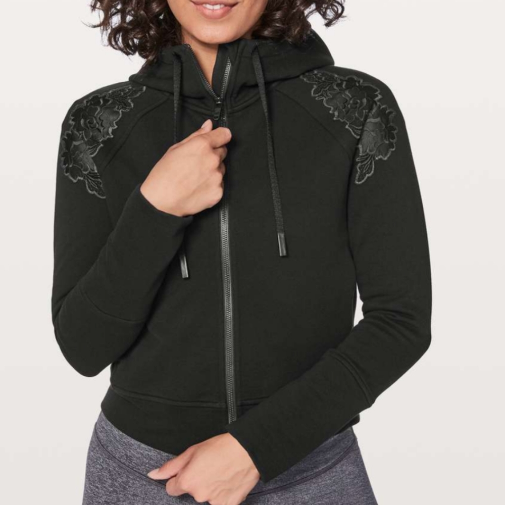 Lululemon embroidered to you hoodie zip up jacket sz 4